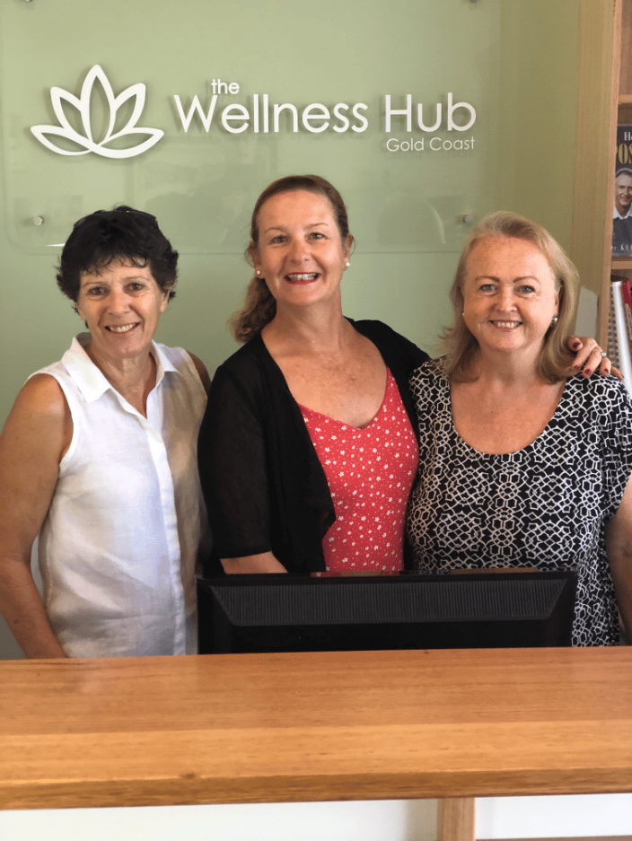 The friendly staff at The Wellness Hub Jane, Maggie and Lyn