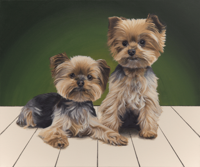 'Myles and Casey' - Oil on canvas, 24x30"