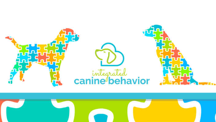 Logo and dogs with puzzle