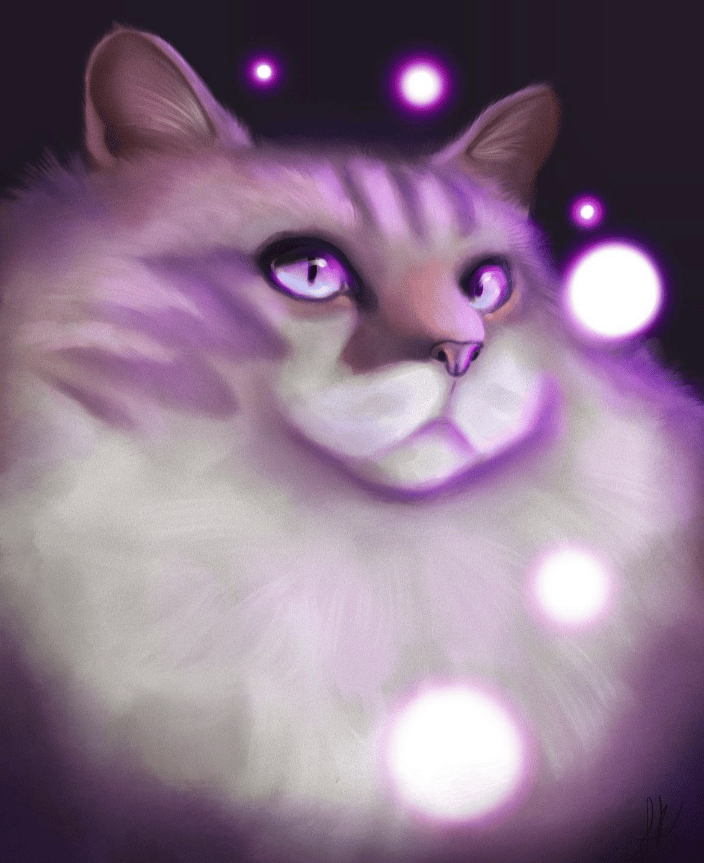 Digital Portrait of Cat